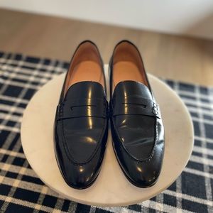 J. Crew - Black Leather Loafers Sz 8.5